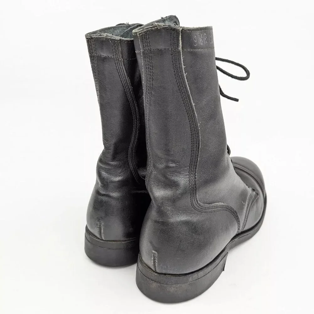 Vintage 1983 / 75 Black Combat Boot Size 9 1/2 9.5 Steel Toe 1-90 Army Military - Picture 5 of 10